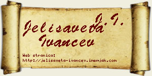 Jelisaveta Ivančev vizit kartica